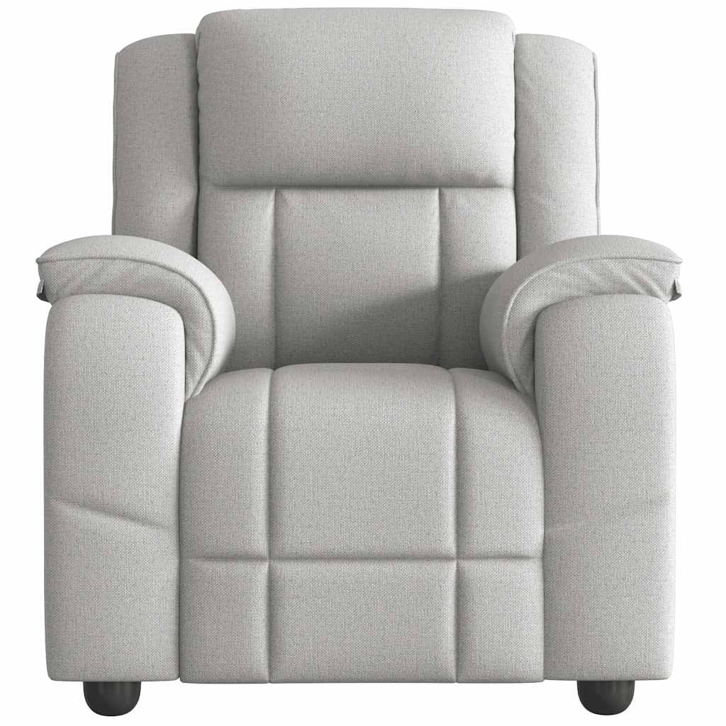 Fauteuil inclinable gris nuage tissu - XIOS