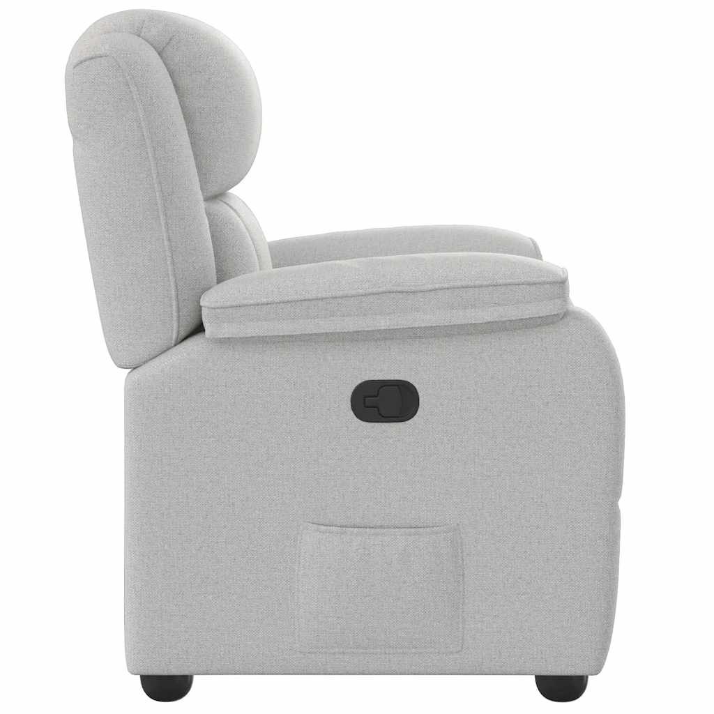 Fauteuil inclinable gris nuage tissu - XIOS