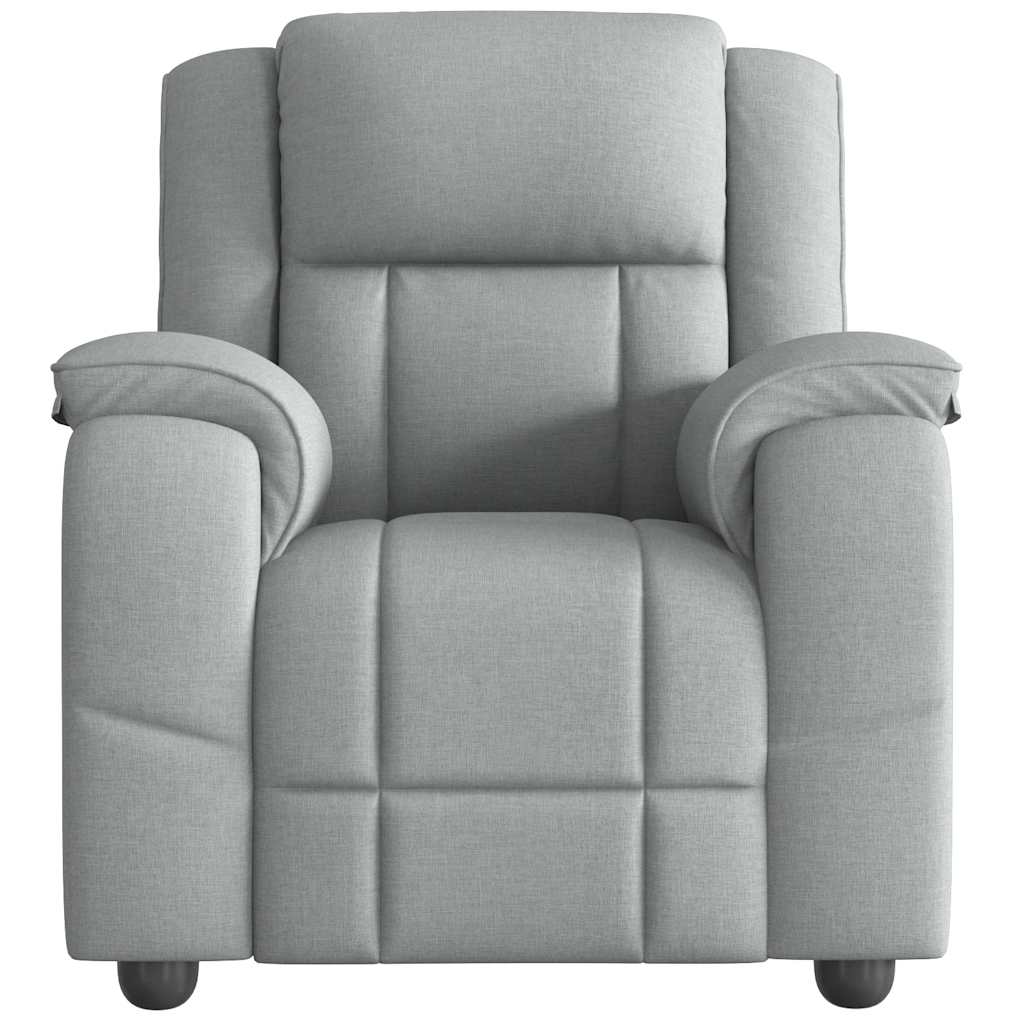Fauteuil de massage inclinable Gris clair Tissu - XIOS