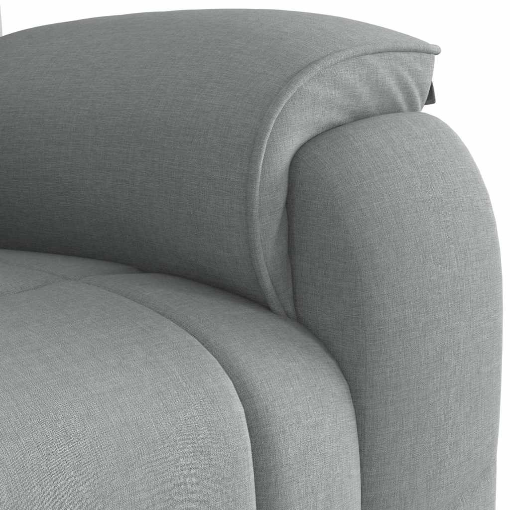 Fauteuil de massage inclinable Gris clair Tissu - XIOS