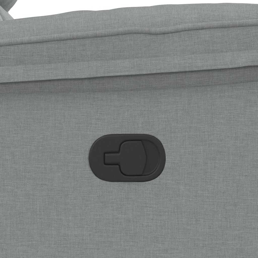 Fauteuil de massage inclinable Gris clair Tissu - XIOS