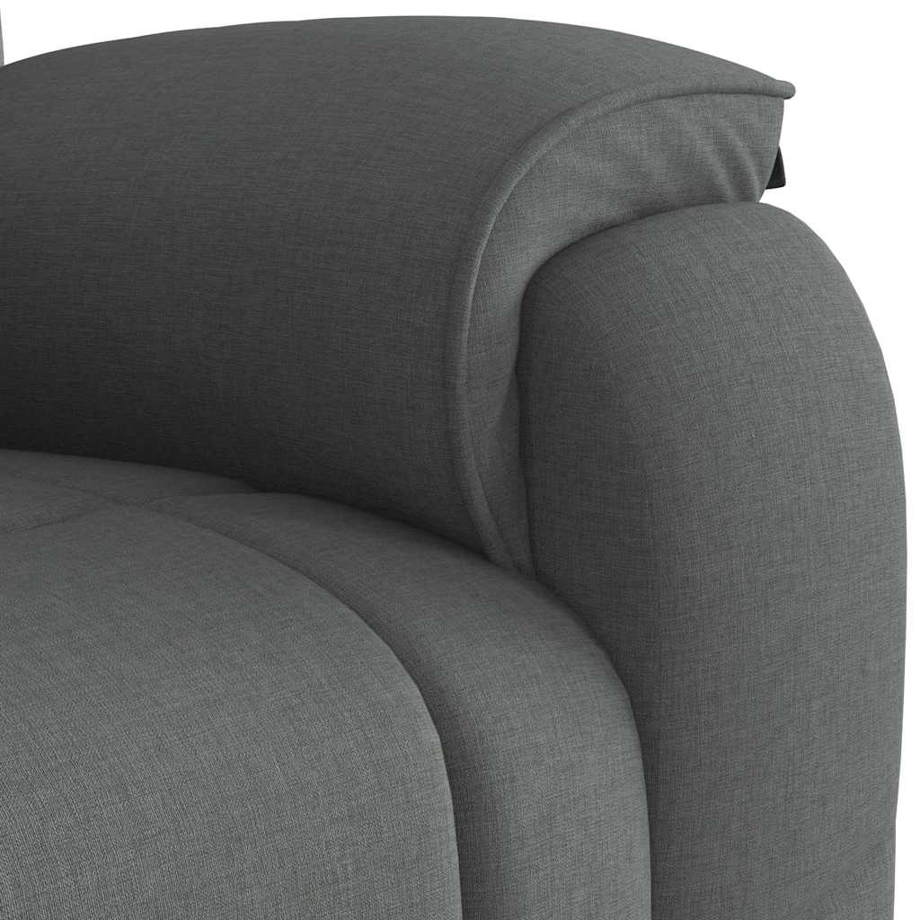 Fauteuil de massage inclinable Gris foncé Tissu - XIOS