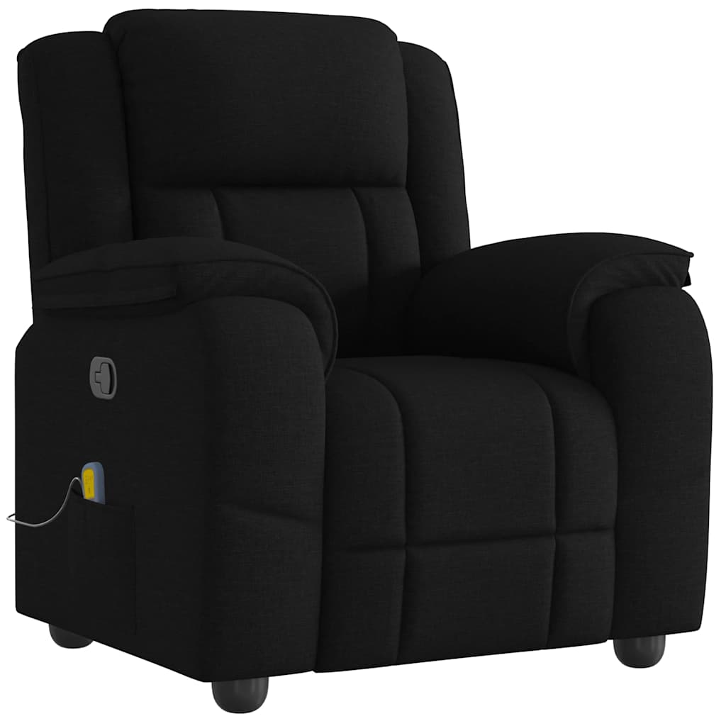 Fauteuil de massage inclinable Noir Tissu - XIOS