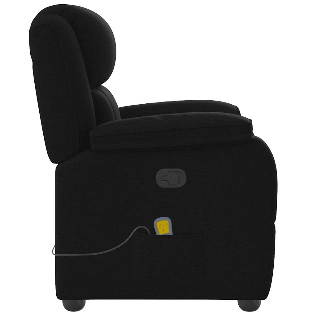 Fauteuil de massage inclinable Noir Tissu - XIOS