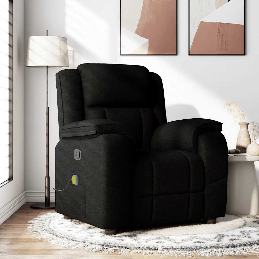 Fauteuil de massage inclinable Noir Tissu - XIOS