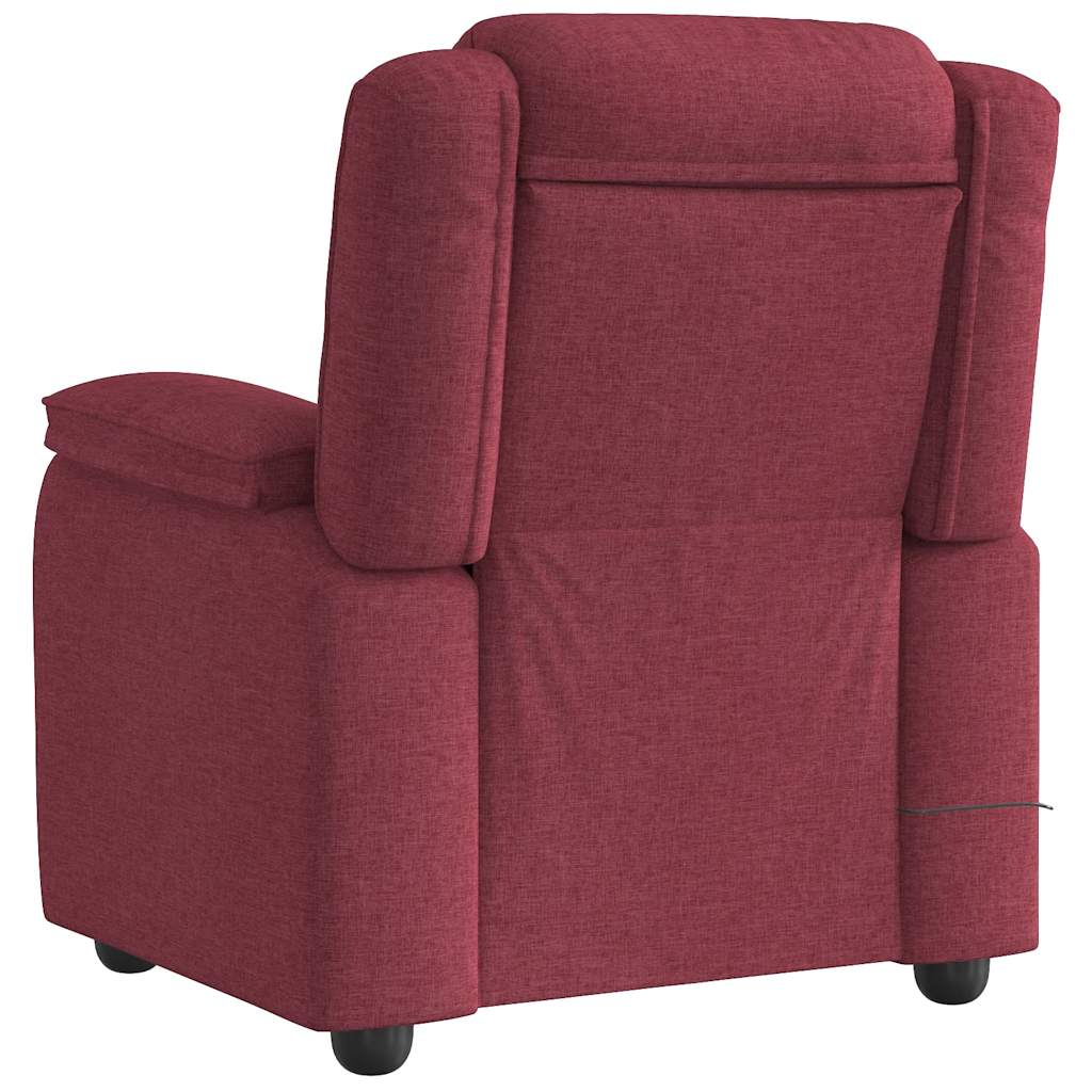 Fauteuil de massage inclinable Rouge bordeaux Tissu - XIOS