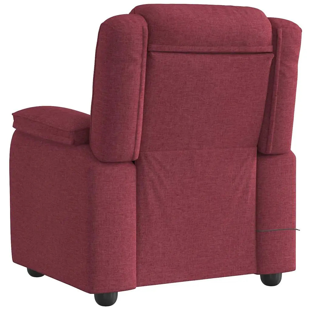 Fauteuil de massage inclinable Rouge bordeaux Tissu - XIOS