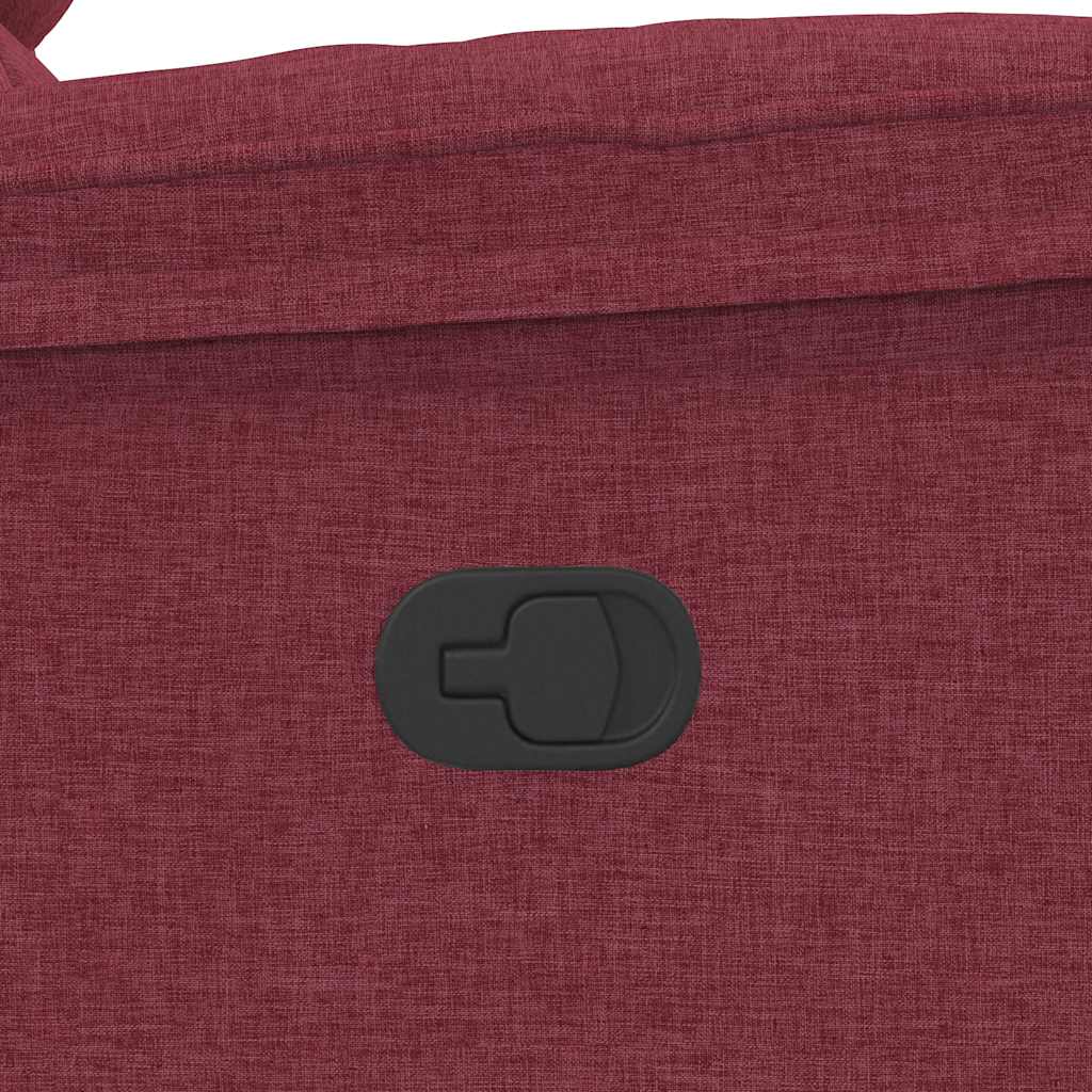 Fauteuil de massage inclinable Rouge bordeaux Tissu