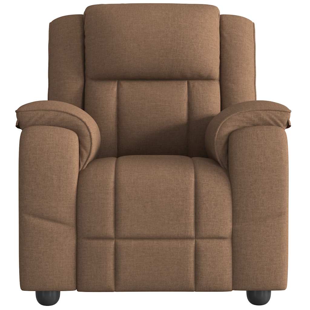 Fauteuil de massage inclinable Marron Tissu - XIOS