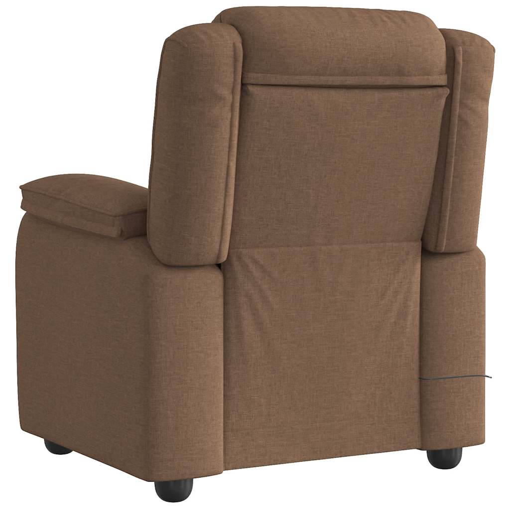 Fauteuil de massage inclinable Marron Tissu - XIOS