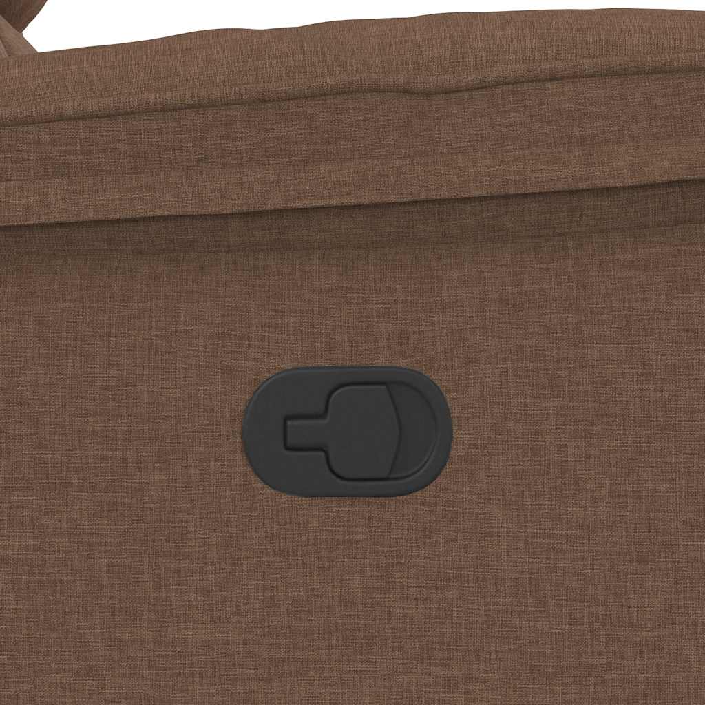 Fauteuil de massage inclinable Marron Tissu - XIOS