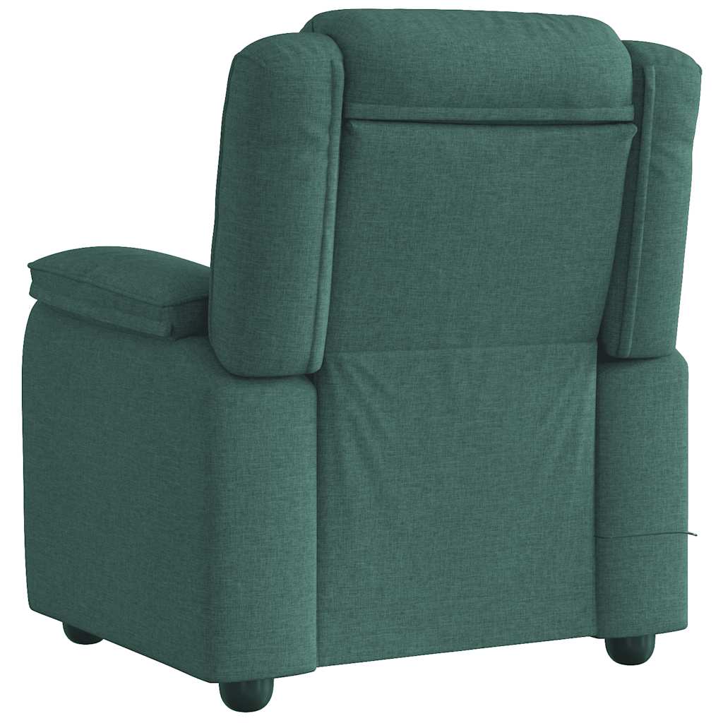 Fauteuil de massage inclinable Vert foncé Tissu - XIOS