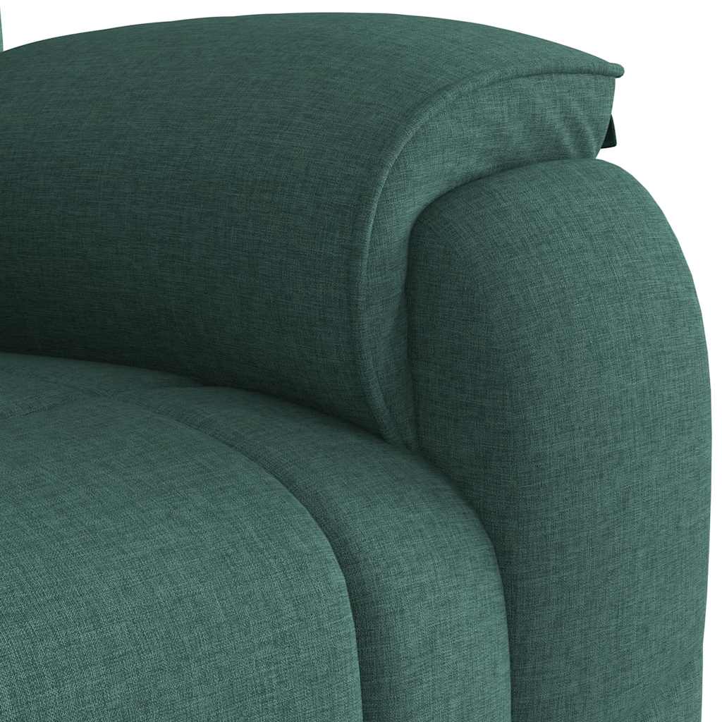 Fauteuil de massage inclinable Vert foncé Tissu - XIOS