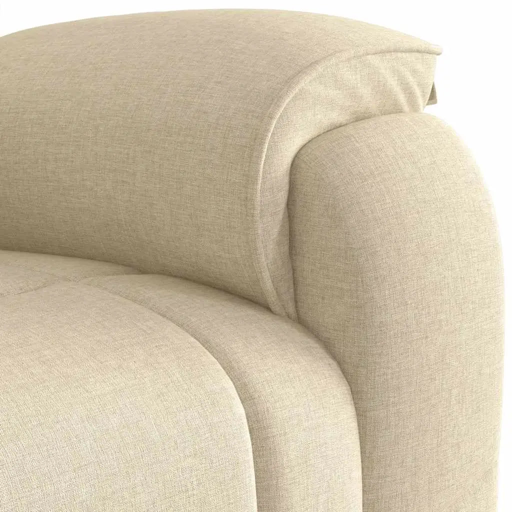 Fauteuil de massage inclinable Crème Tissu - XIOS