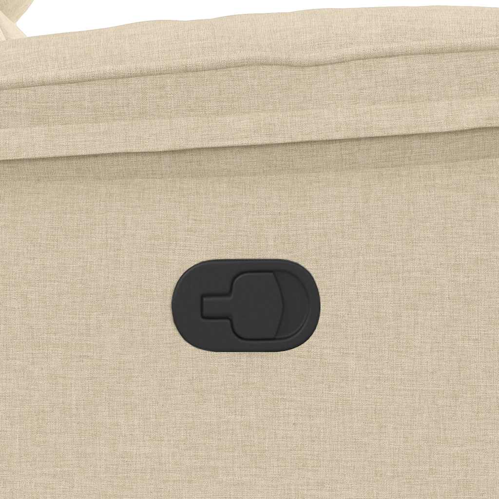 Fauteuil de massage inclinable Crème Tissu - XIOS