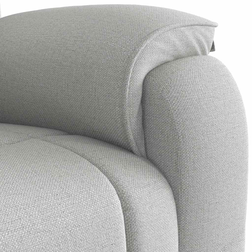 Fauteuil de massage inclinable gris nuage tissu