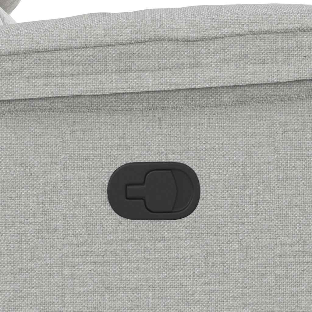 Fauteuil de massage inclinable gris nuage tissu