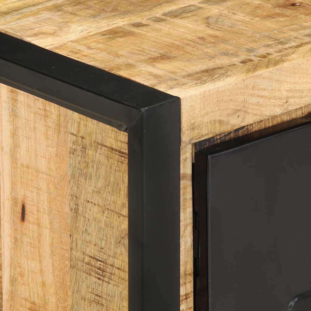 Table basse 90x50x36 cm bois de manguier massif brut - XIOS