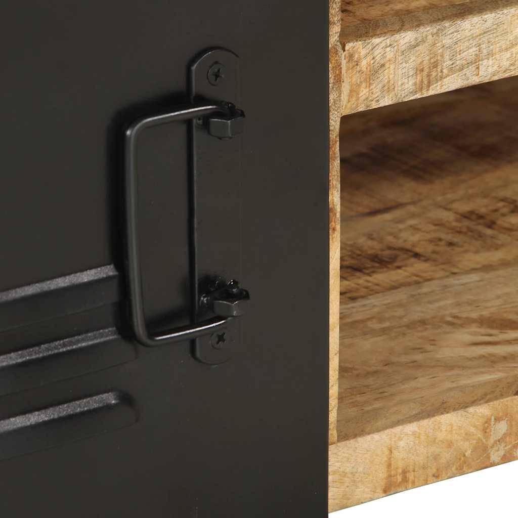 Table basse 90x50x36 cm bois de manguier massif brut - XIOS