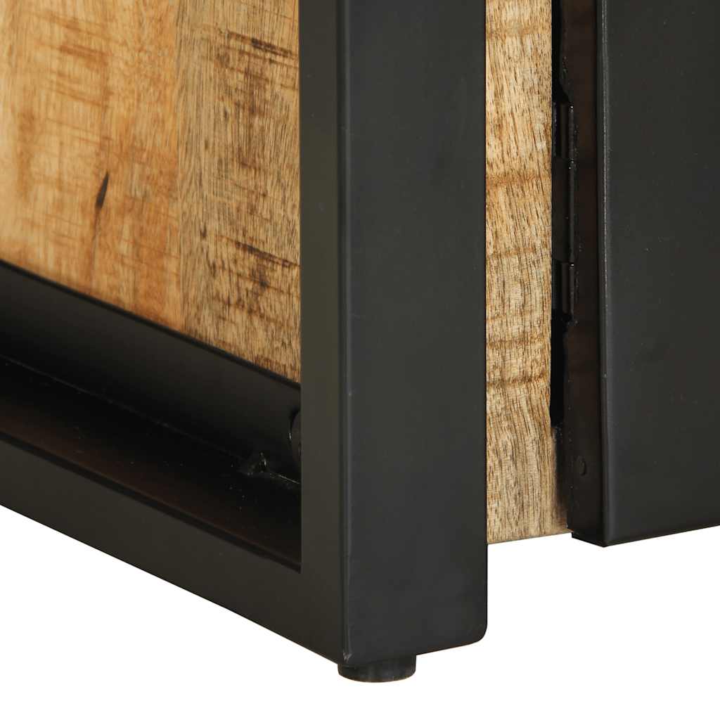 Table basse 90x50x36 cm bois de manguier massif brut - XIOS