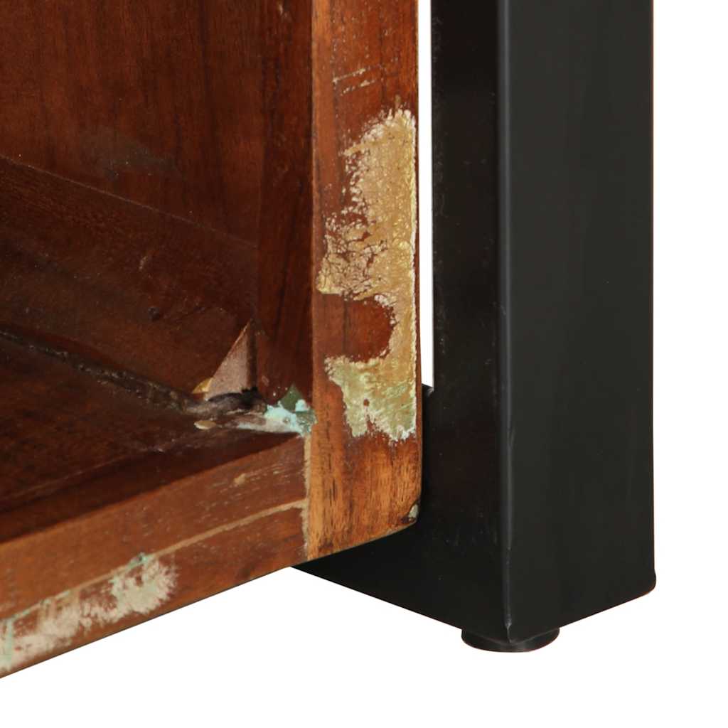 Table basse multicolore 90x50x36 cm bois de récupération massif - XIOS