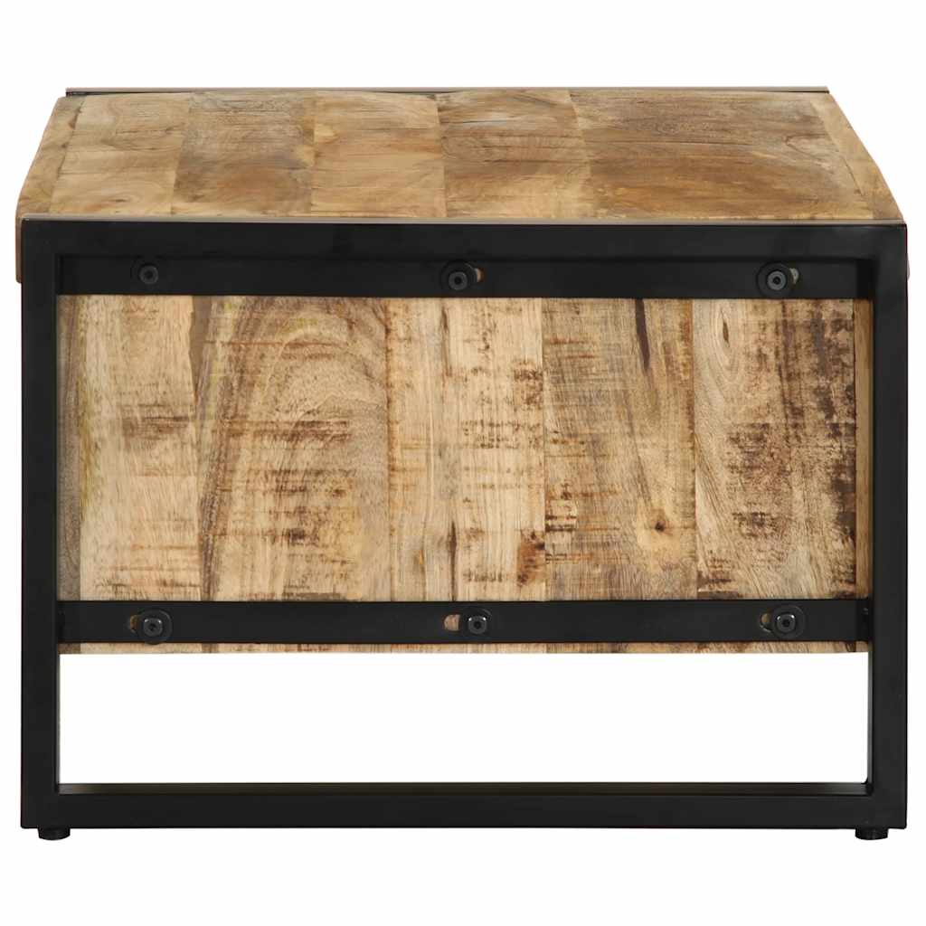 Table basse 90x50x36 cm bois de manguier massif brut - XIOS