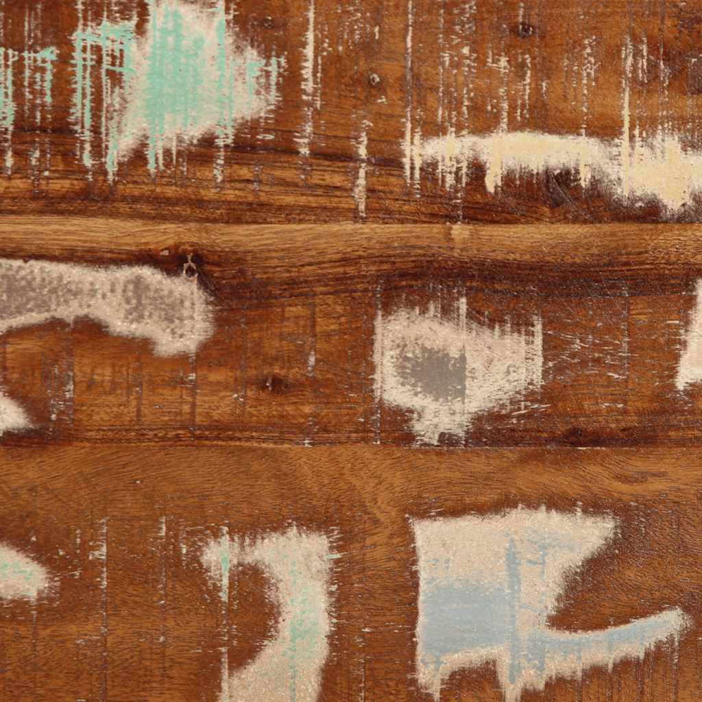 Table basse multicolore 90x50x36 cm bois de récupération massif - XIOS