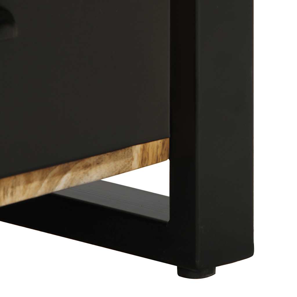 Table de chevet 40x30x50 cm bois massif de manguier brut - XIOS