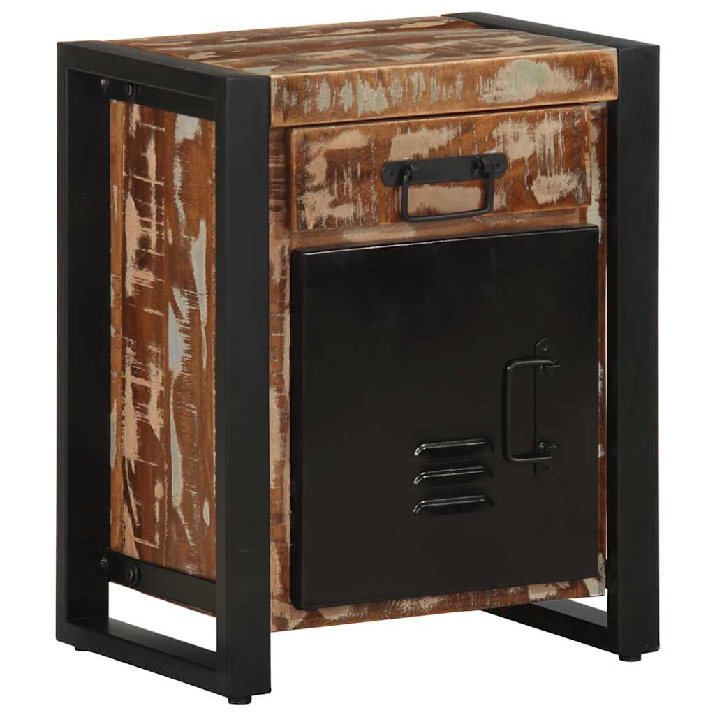 Tables de chevet 2 pcs multicolore bois massif de manguier brut - XIOS