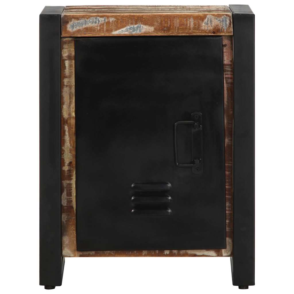 Table de chevet multicolore 40x30x51 cm bois de récupération - XIOS