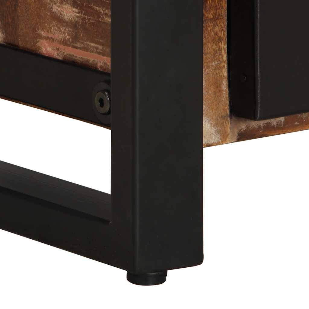 Table de chevet multicolore 40x30x51 cm bois de récupération - XIOS