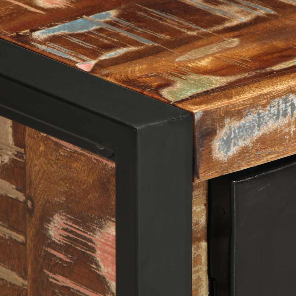 Tables de chevet 2 pcs multicolore bois massif de manguier brut - XIOS