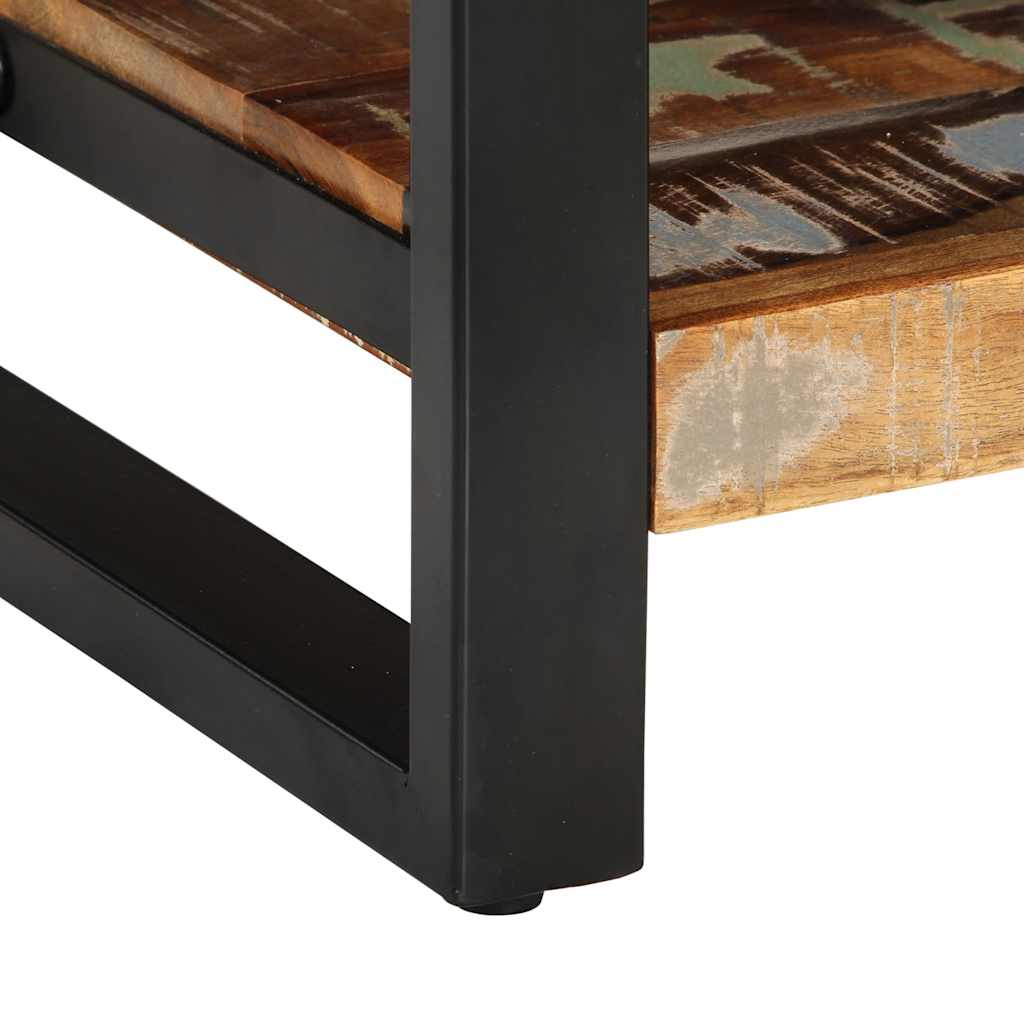 Tables de chevet 2 pcs multicolore bois massif de manguier brut - XIOS