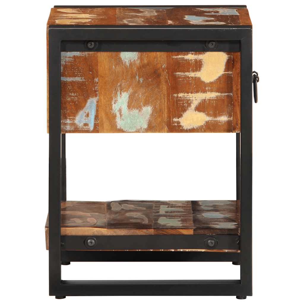 Tables de chevet 2 pcs multicolore bois massif de manguier brut - XIOS