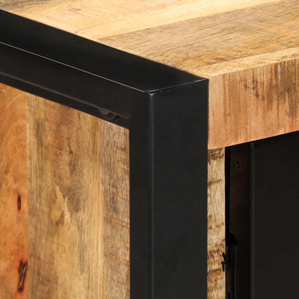 Armoire de console 90x35x75 cm bois de manguier massif brut - XIOS