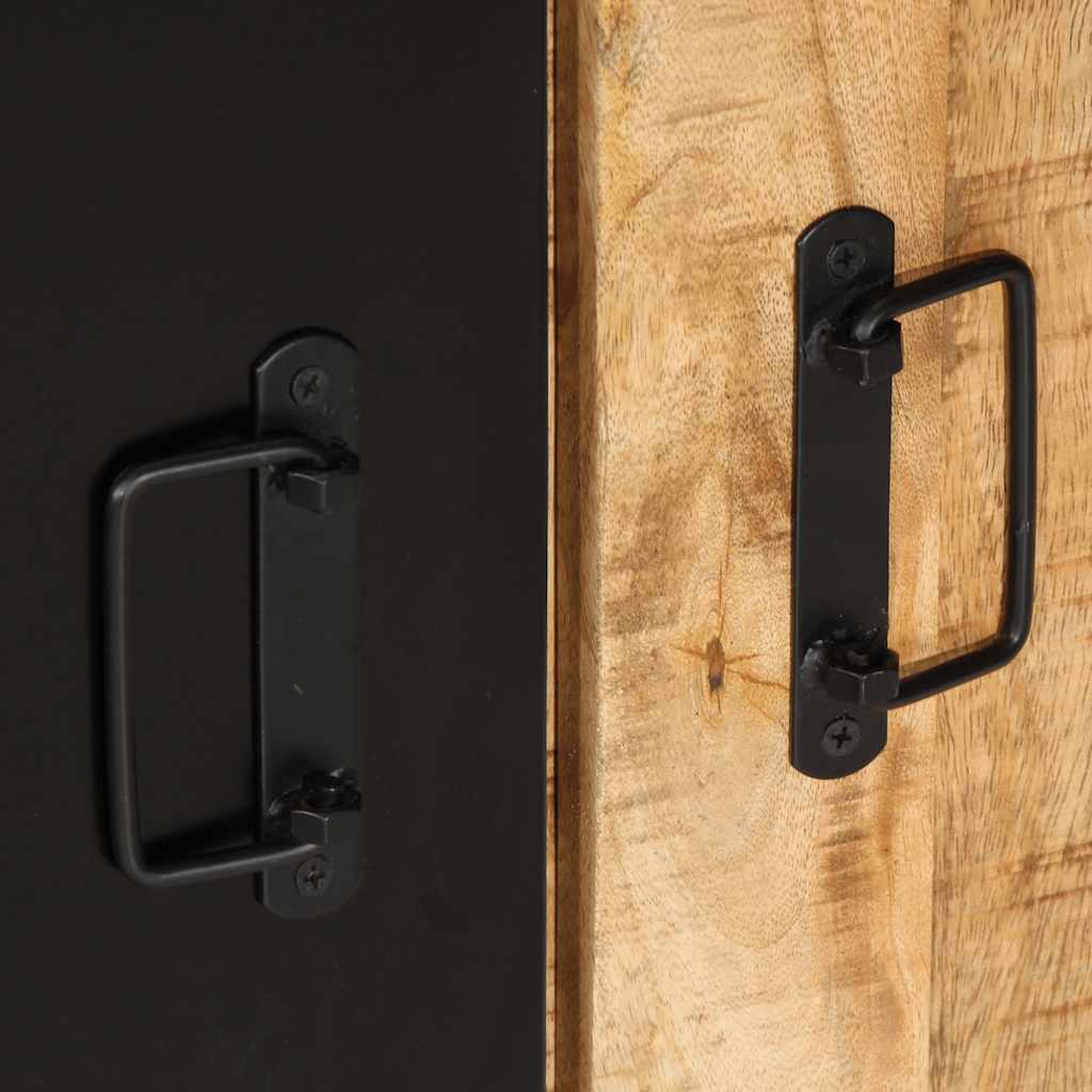 Armoire de console 90x35x75 cm bois de manguier massif brut - XIOS