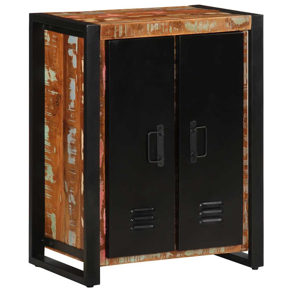 Buffet multicolore 55x35x70 cm bois massif récupération - XIOS