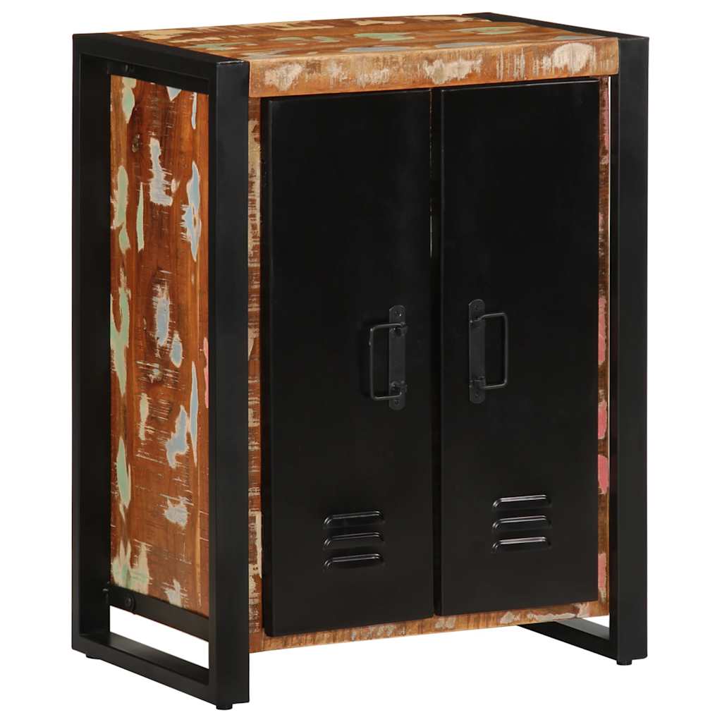 Buffet multicolore 55x35x70 cm bois massif récupération - XIOS