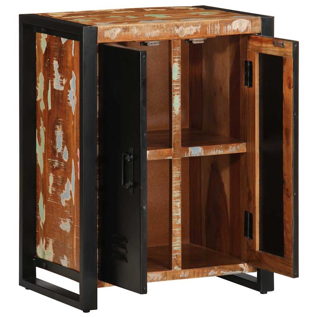 Buffet multicolore 55x35x70 cm bois massif récupération - XIOS