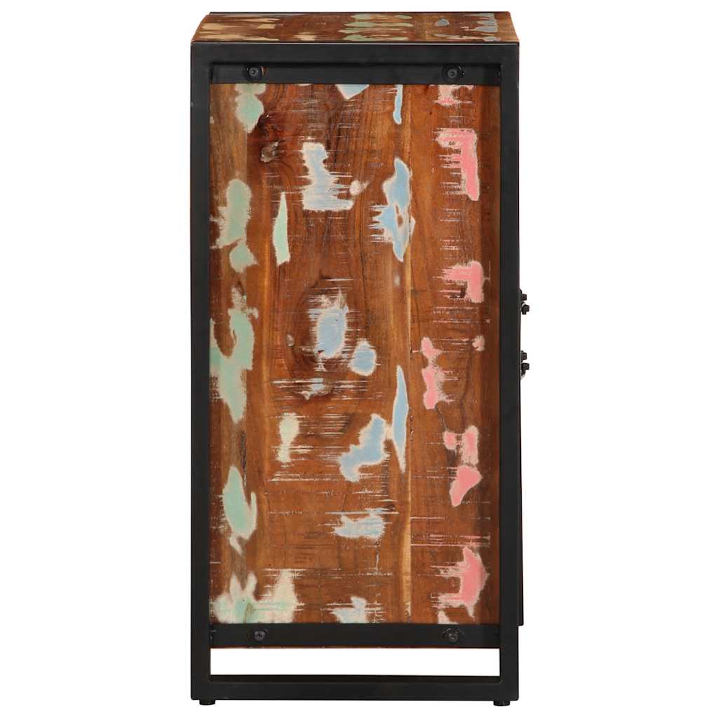 Buffet multicolore 55x35x70 cm bois massif récupération - XIOS