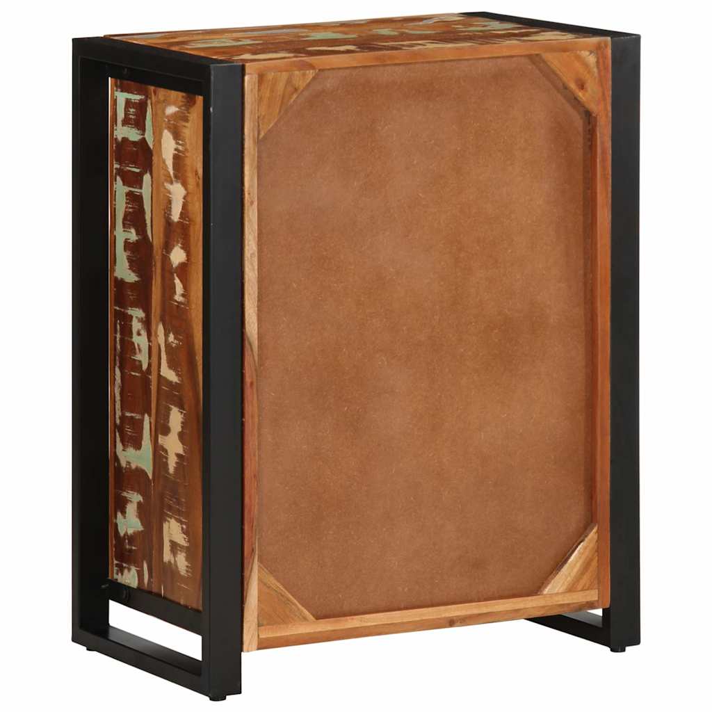 Buffet multicolore 55x35x70 cm bois massif récupération - XIOS