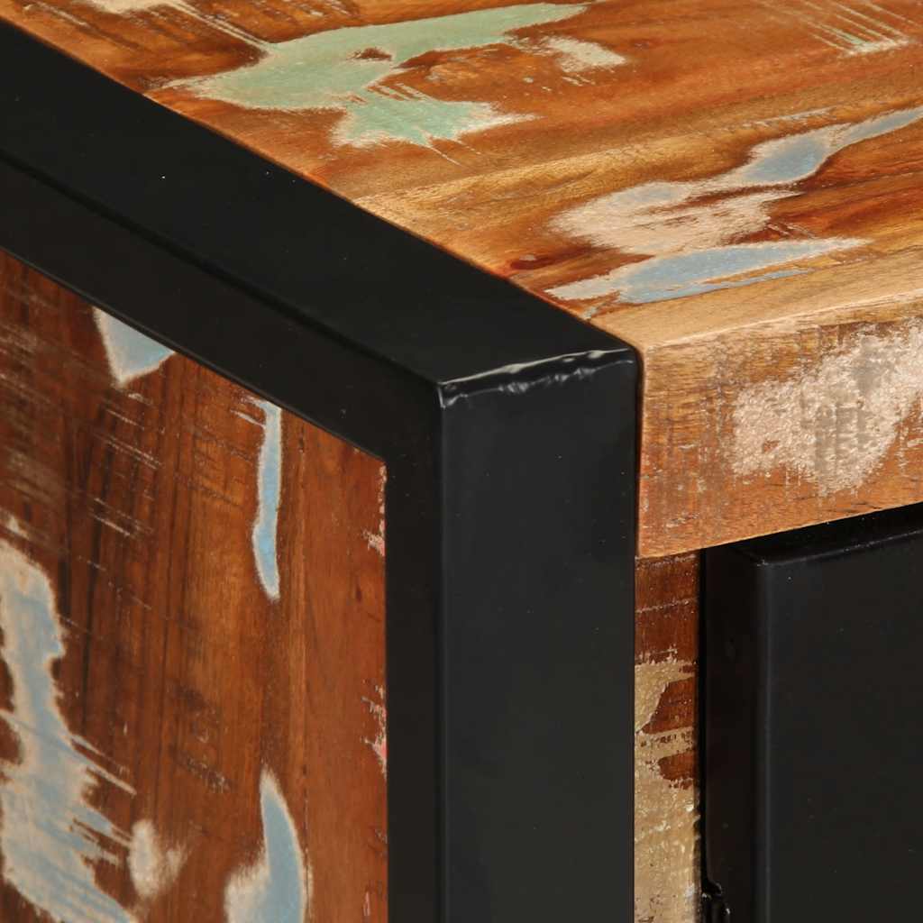 Buffet multicolore 55x35x70 cm bois massif récupération - XIOS