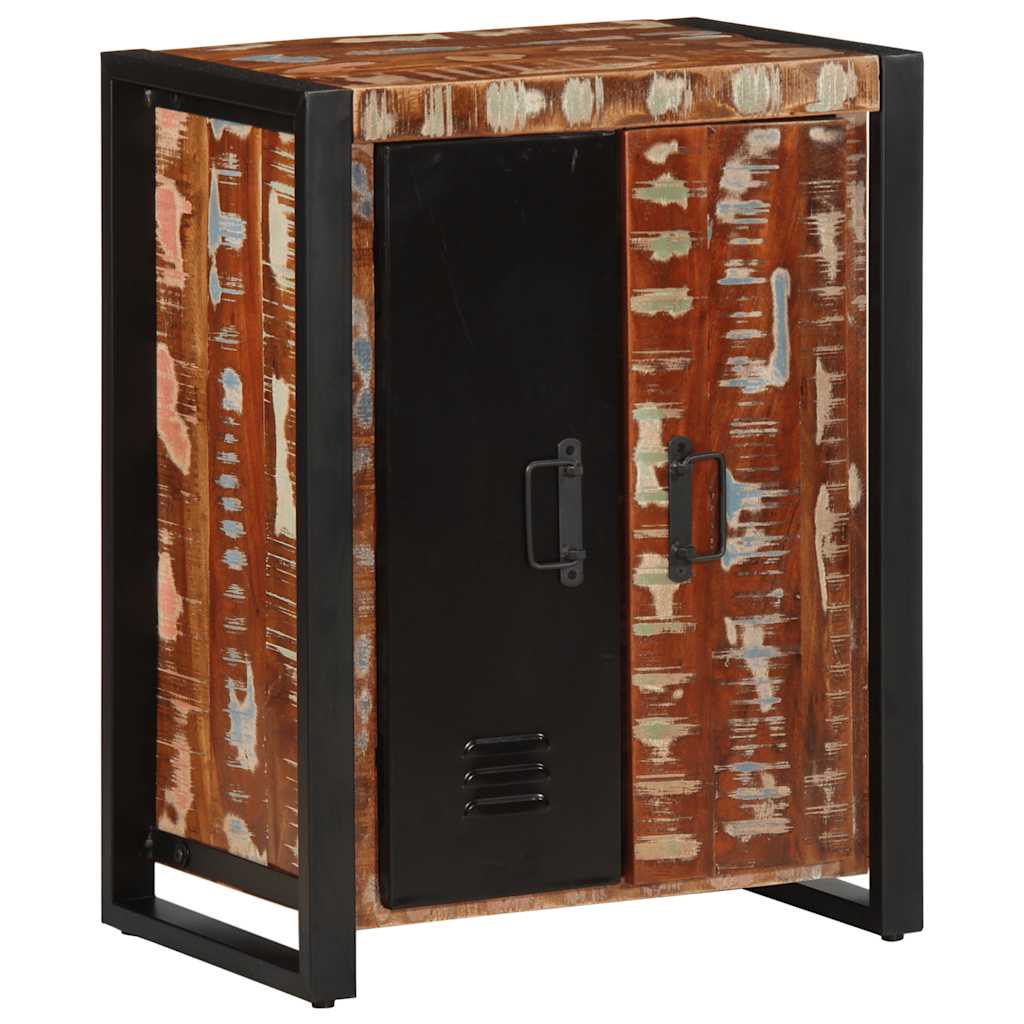 Buffet multicolore 55x35x70 cm bois massif récupération - XIOS