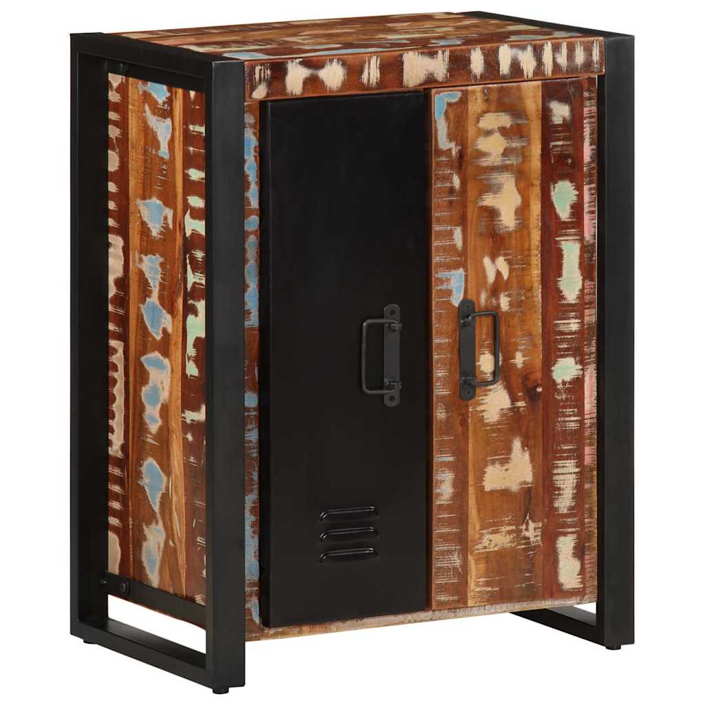 Buffet multicolore 55x35x70 cm bois massif récupération - XIOS