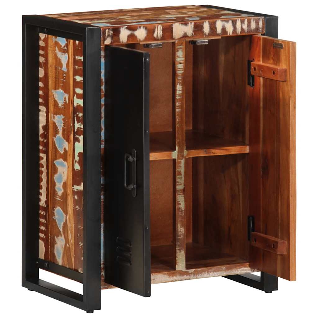Buffet multicolore 55x35x70 cm bois massif récupération - XIOS