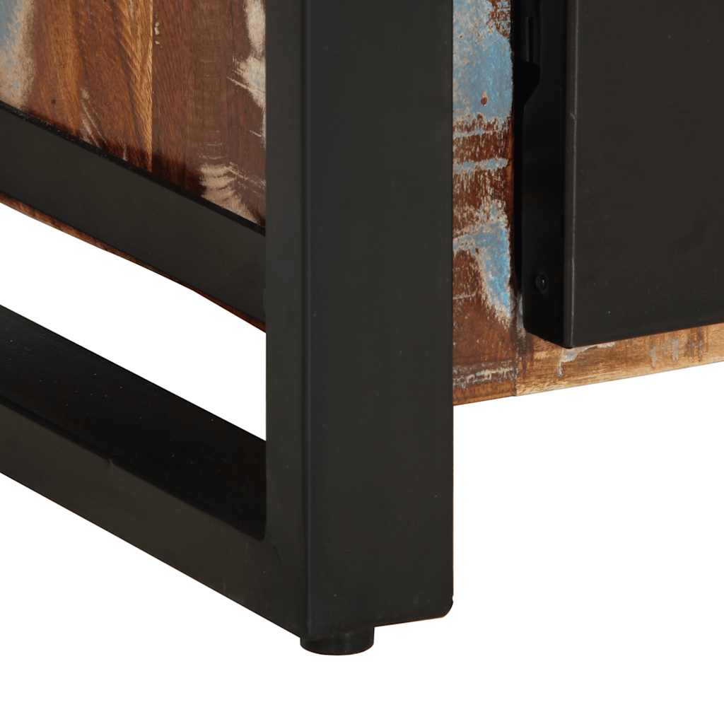 Buffet multicolore 55x35x70 cm bois massif récupération - XIOS