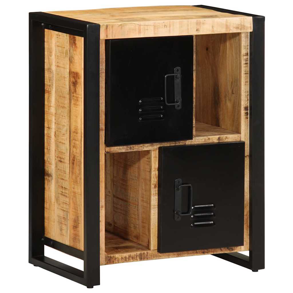 Buffet 55x35x70 cm bois de manguier brut massif - XIOS