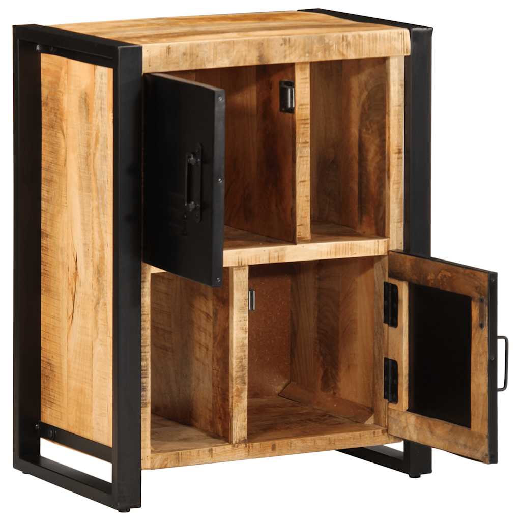 Buffet 55x35x70 cm bois de manguier brut massif - XIOS