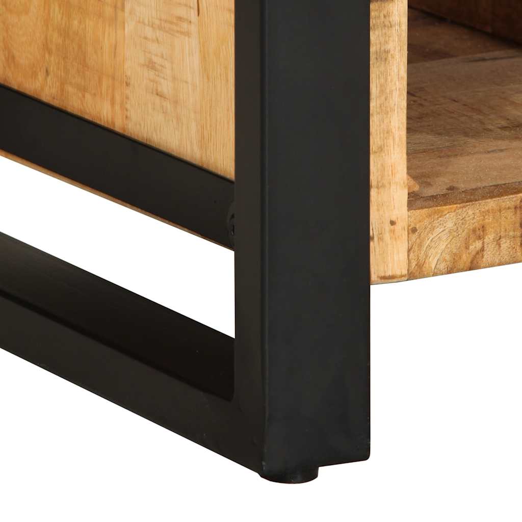 Buffet 55x35x70 cm bois de manguier brut massif - XIOS
