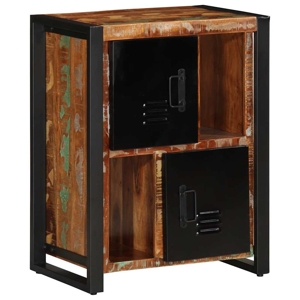 Buffet multicolore 55x35x70 cm bois massif récupération - XIOS